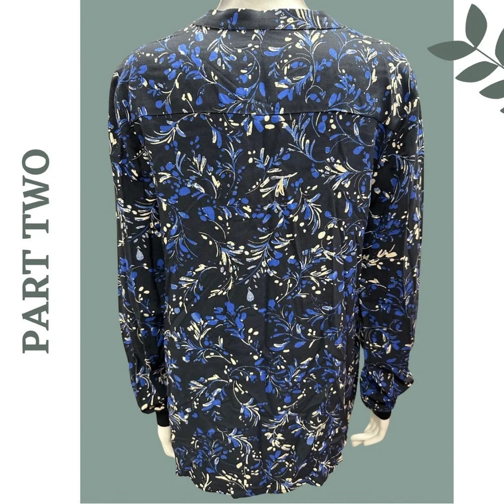 Part Two Milean Blouse Blue Black
Long Sleeve Print Size 10 - Picture 5 of 10